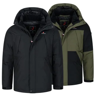 Höhenhorn Lawinenstar Herren Winter Jacke Gefüttert Atmungsaktiv Wasserabweisend 3XL Schwarz