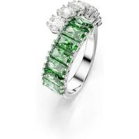 Swarovski Fingerring Schmuck Geschenk Matrix Ring, mit Swarovski® Kristall, Zirkonia (synth)