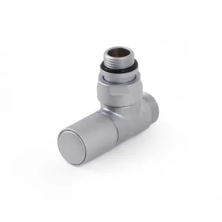 Terma Regel-Eckventil CYLINDER GZ 1/2"-GZ 24-19 , TGZRST006, Silber TGZRST006