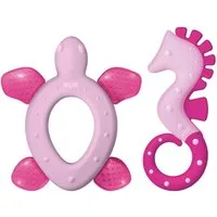 NUK Beißring NUK baby Beißring Vorteilset Kühlbeißring + Seepferdchen ab3M
