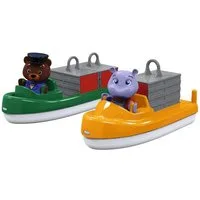Aquaplay Spielzeug-Boot Container- & Transportboot, mit Spielfiguren, für Wasserbahn