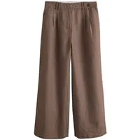 Next Palazzohose N. Premium Leinenhose mit weitem Bein + Knöpfen (1-tlg)