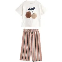 Next Top & Hose Kurzarm-Oberteil und Hose im Barrel-Schnitt im Set (2-tlg)