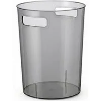 Sinoba Papierkorb 888 aus hochwertigem PET, Modern & transparent: Griffmulden, bruchsicher, pflegeleicht
