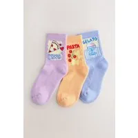 Next Kurzsocken Söckchen mit Polstersohle und Baumwolle, 3er-Pack (3-Paar)