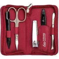 ERBE Maniküre-Etui Siena, 5 tlg., Hochwertiges Lederetui mit präzisen, professionellen Nagelwerkzeugen.