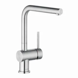 Kludi L STEEL Spültisch-Einhandmischer Edelstahl gebürstet, 45803F877 45803F877