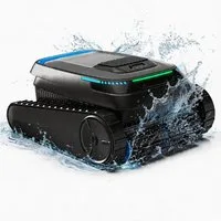 AIRROBO Poolroboter CP20 poolroboter akku wand und boden, Wasserlinie, (Intelligente Navigation, automatische Routenplanung, 45000pa,120 Minuten Akkulaufzeit, Schnellladefunktion), Geeignet für 45°-Schrägen und 90°-Wände,Zwei Jahr Garantie