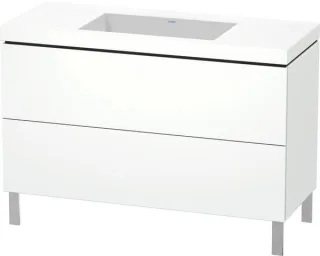 Duravit L-Cube c-bonded Set bodenstehend Weiß 1200x480x698 mm - LC6939N8484 LC6939N8484