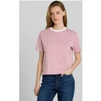 TOM TAILOR Denim T-Shirt T-Shirt (im Einserpack) Boxy Fit T-Shirt