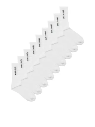 JACK&JONES - JACREGEN TENNIS SOCKS 9 PACK NOOS white - Gr. - ONE SIZE