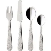 Villeroy & Boch Kinderbesteck Kiddys Besteck (4-tlg), 1 Personen, Edelstahl, Edelstahl, 4 Stck, spülmaschinenfest