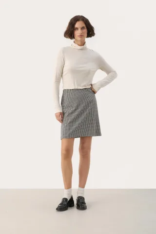 Rock Gerade Passform Black Check black