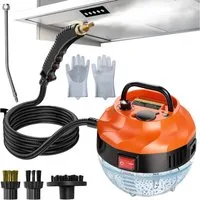 AKKEE Handdampfreiniger 2500W Dampfreiniger, tragbarer Reiniger, Küchenreiniger, 2500 W, Druckdampfreiniger