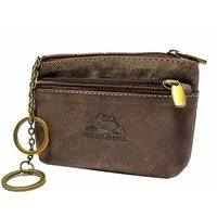Buffalo Hill Schlüsseltasche Büffelleder Schlüsseletui, >2781< echt Leder Schlüsselbörse, mit zwei Ketten und Schlüsselringen