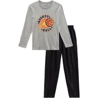 AUTHENTIC LE JOGGER Pyjama (2 tlg., 1 Stück) Schlafanzug mit Basketball-Aufdruck