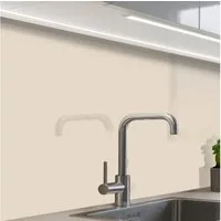 KitchenYeah Küchenrückwand Muster selbstklebend (keine Folie) Beige - Unifarben, (1-tlg), Spritzschutz, Küche, Rückwand, Küchenwand, Küchenfront, 30x20 cm