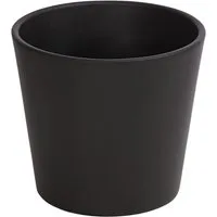 Dehner Übertopf Basic Blumentopf, rund, Keramik, glasiert, klassisch schöner Übertopf in verschiedenen Farben und Formen