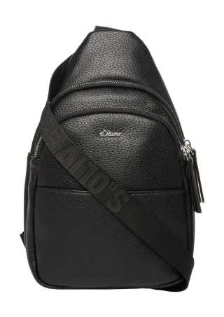 s.Oliver Red Label - Sling-Bag in hochwertiger Leder-Optik schwarz - Gr. - ONE SIZE