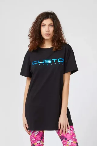 Longline T-Shirt mit lockerem Schnitt
