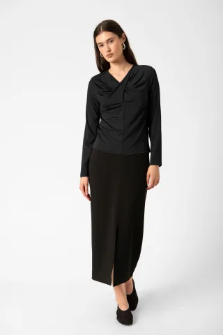 Langarm-Shirt SLClara Slim fit black