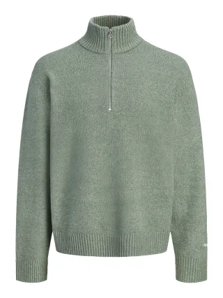 JACK&JONES - JORNORREBRO KNIT HALF ZIP SN - Gr. - S