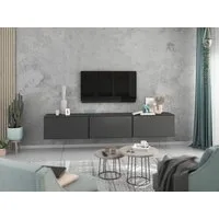 moebel-dich-auf Lowboard VARIANTO 4 (3 tlg., 228 cm breit, 3 St., TV-Schrank bestehend aus 3 Schränken mit Klappe), stehend und hängend