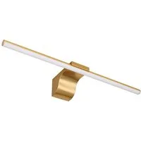 GLOBO LIGHTING LED Wandleuchte, LED-Leuchtmittel fest verbaut, Neutralweiß, Wandlampe Spiegelleuchte Badezimmerlampe LED IP44 Wandleuchte Messing