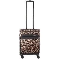 Franky Weichgepäck-Trolley Koffer Gr. S Reisegepäck T27-F Spinner 55er, 4 Doppellenkrollen Rollen, Dehnfalte TSA Schloss