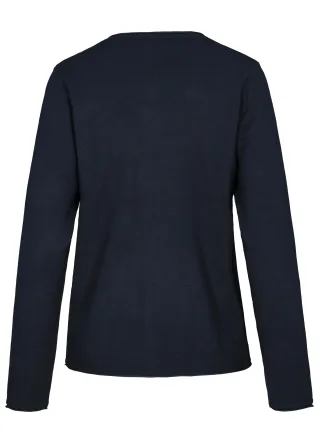 CLARINA - Ganzjahres NOS V-Cardigan, 1/1 623 marine - Gr. - 42