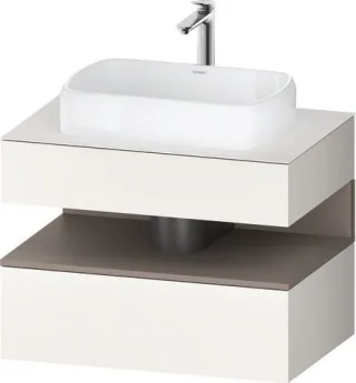 Duravit Qatego Konsolenwaschtischunterbau wandhängend Weiß Supermatt 800x550x600 mm - QA473004384001 QA4730043840010
