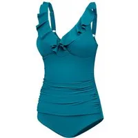 Aqua Speed Badeanzug Figur schmeichelnder Lydia Badeanzug mit kl. Handtuch (elegante Farben und jugendliches Design)