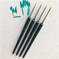 TikTakToo Malpinsel 4 Spezialpinsel Pinsel Set, (Set, 4 St), Vielseitig einsetzbar