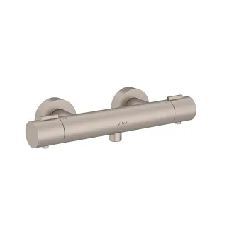 VitrA Base Round Thermostat-Brausearmatur Aufputzmontage Nickel gebürstet,A4729934EXP A4729934EXP