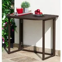 MERXX Gartentisch Rattan, 50x90 cm