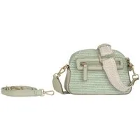 Gabor Handtasche Ophelio (Set, 2 Schultergurte: 1 Gewebeband, 1 aus hochwertigem Kunstleder), Damen Umhängetasche, Schultertasche in Bastoptik