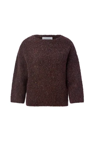 Rich & Royal - Seamless Neps Yarn Crew chocolate torte - Gr. - XL