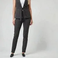 Aurela Damenmode Stretch-Hose Damen Leggings Schlupfhose mit Komfort Bund High Waist mit breitem Gummibund