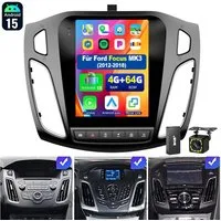 ESSGOO 9.7'' Android 15 CarPlay Autoradio für Ford Focus MK3 2012-2018 GPS BT Autoradio (RDS, 4+64GB(optional), Digitalradio (DAB), FM, AM, BT4.1, SWC, Carplay Android Auto Bluetooth EQ USB GPS Navi WIFI Touchscreen)