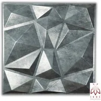 IKHEMalarka 3D Wandpaneel 3D Paneele PVC Kunststoffpaneele, BxL: 50,00x50,00 cm, 0,25 qm, (1 Stück, 3D Wandpaneele Deckenpaneele) hochwertige & harte PVC 3D Platten Wand & Decke