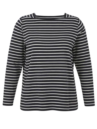 VIA APPIA DUE - T-Shirt Karree 1/1 Arm marine/creme - Gr. - 48