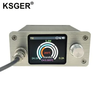 KSGER Soldering Station Controller For C210 C245 T12 Iron Tips AC 100-240V TFT 2.0 Inch Display