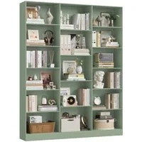 Homfa Bücherregal 188cm Standregal Büroregal Bücherschrank, mit 17 Fächern, 149x23,5x188cm