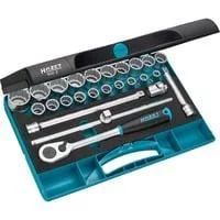 Steckschlüssel-Satz 900Z, 1/2", 25-teilig, Werkzeug-Set mit HiPer Umschaltknarre