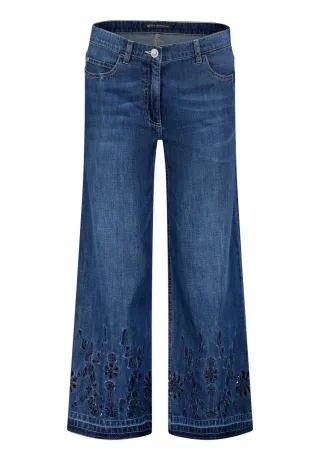 Betty Barclay - Culotte Jeans in 3/4-Länge blau - Gr. - 44