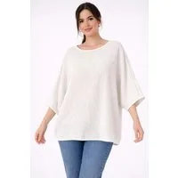 WENOR Blusentop Damen Musselin Oversize Bluse Fledermausärmel lockerer Schnitt, weiter Fall, luftige Sommer Tunika