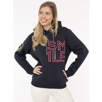 Zwillingsherz Hoodie "Alissa 2.0" mit SMILE Stickerei vorne und hinten