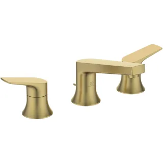 Ideal Standard 3-Loch-Waschtischarmatur LaDolceVita m.Ablaufgarnitur Brushed Gold, BD661A2 BD661A2