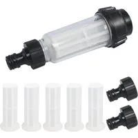 FELIXLEO Gartenschlauch Wasserfilter Gartenschlauch 3 4 Zoll 6 Filtereinsatz 2 Schnelladapter, (1 St)