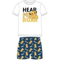 Disney The Lion King Pyjama Kurzer König der Löwen Pyjama „Hear Me Roar“, 100% Baumwolle, 98–128 (Set, 2 tlg., Set bestehend aus Oberteil und Hose)